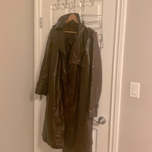 Men’s large leather trench coat.Large size. - Picture 1 of 2